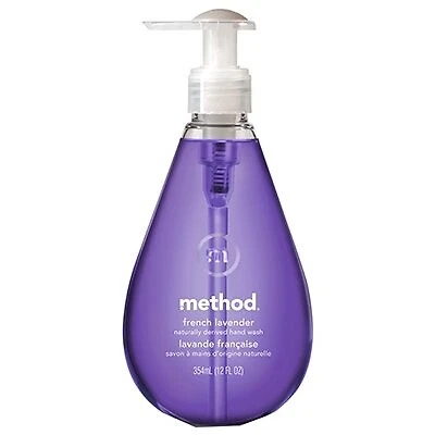 Jabón de manos de gel derivado natural, lavanda francesa, 12 oz. -00031