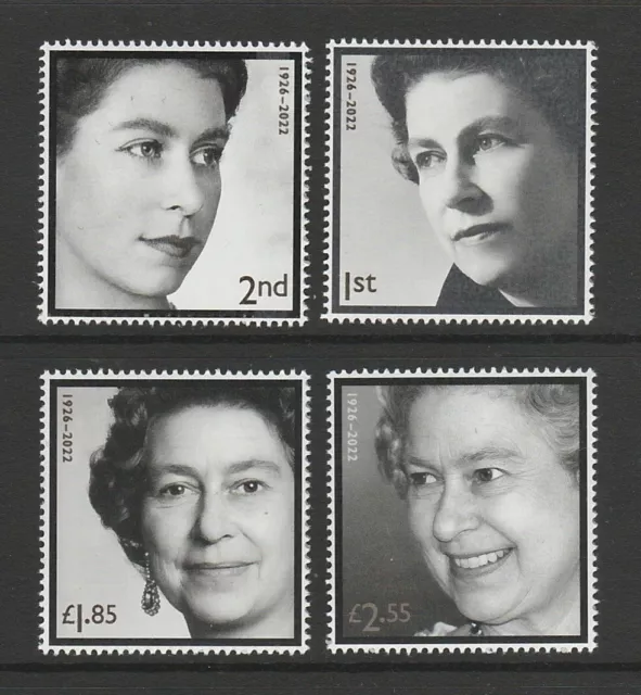 GB 2022 In Memoriam Her Majesty the Queen Stamps SG 4739-4742 MNH