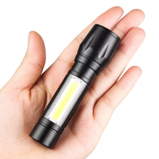 Super Bright 1200000LM LED Flashlight Tactical Light COB Torch USB Rechargeable 3