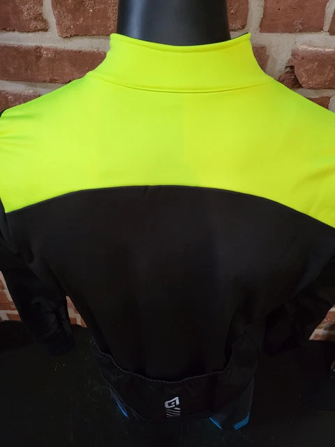 Alé Giubbino Solid Fondo 2.0 Gelb Winterjacke Thermo Windtex, reflektiert -2/8°C 3