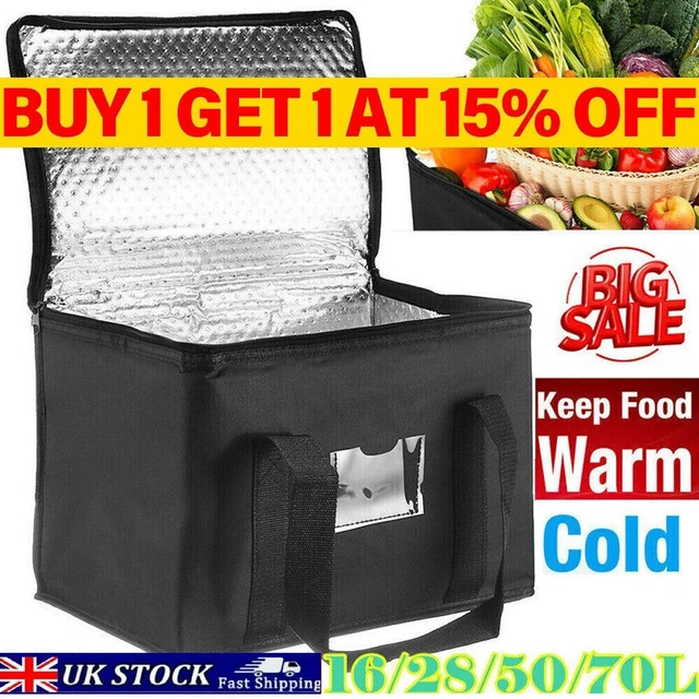 LARGE FOOD DELIVERY Insulated Bags Pizza Takeaway Thermal Warm/cold Bag