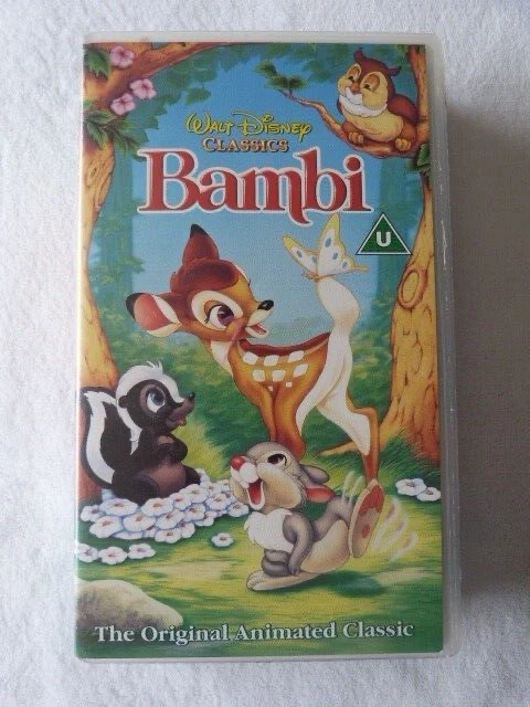 WALT DISNEY MATTEL 1992 Bambi Animal en Peluche Plüschreh Cerf Faon