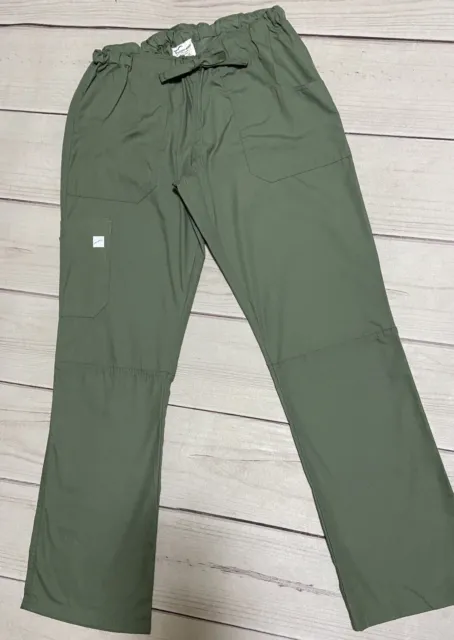 BUTTER-SOFT SCRUB PANTS Women's 6 Pocket Cargo Olive Green Bootcut UA32C  Size M $19.00 - PicClick