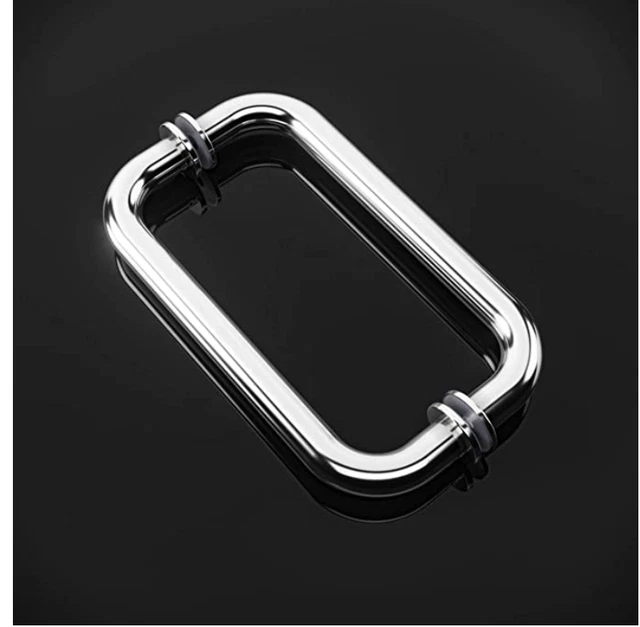 8" Chrome Finish Shower Glass Door Pull