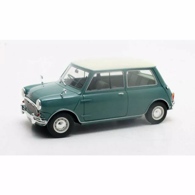 Cult 1:18 diecast model Austin Mini Cooper MK1 Blue / White 1961-1963 - CML064-1