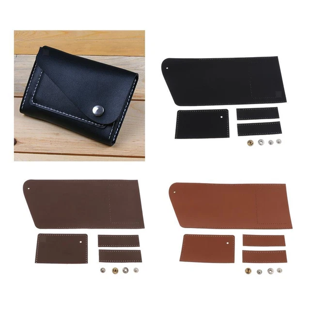 Kits de fabricación de cuero, bolsa para tarjetas de identificación hechas a mano, billetera, hágalo usted mismo