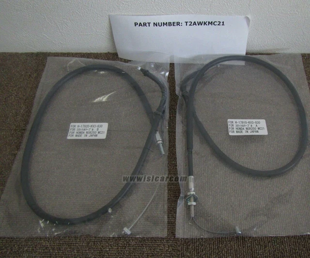 HONDA NSR250R4 MC21 Jdm New Aftermarket Throttle Cable Set T2Awkmc21