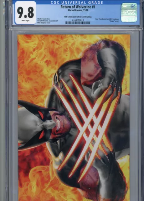 Return Of Wolverine #1 Mt 9.8 Cgc White Pages Virgin Mayhew Cover Soule Story