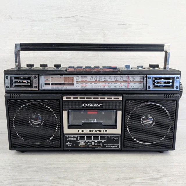 Ghettoblaster Vintage Philips D8268 Super Tandem – Pour Réparation Ou Pièces Détachées