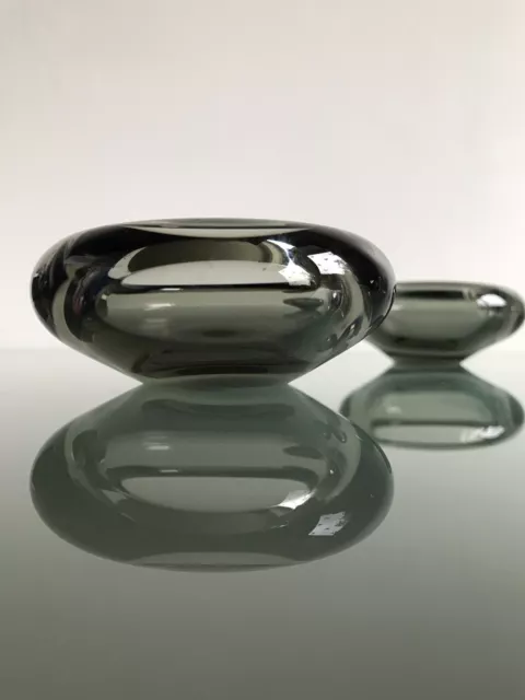 Holmegaard Glass Bowl Per Lutken Studio Art Danish Denmark 1960s Vintage MCM
