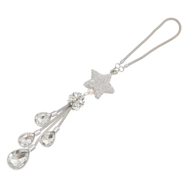 Pendentif Rétroviseur Carillon En Cristal D'étoile Décorations Cristal