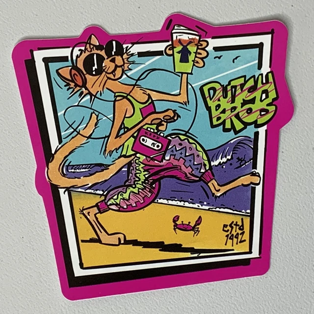 NEW DUTCH BROS Brothers Cat Beach Walkman Retro April 2023 Spring