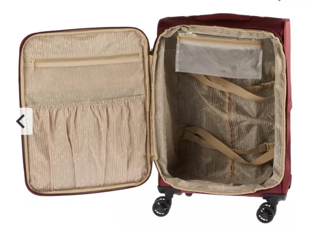 Samantha Brown 4 Piece Luggage Set 22" Spinner 3 Packing Cubes -Black 3