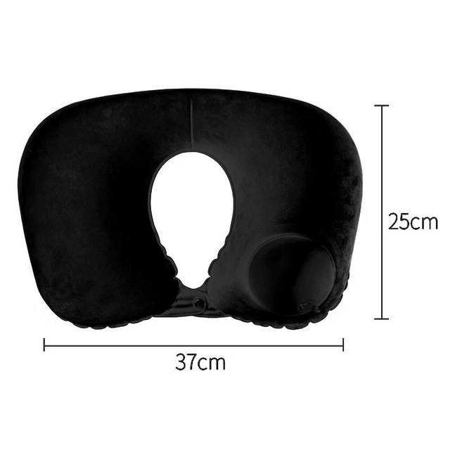 U Shaped Travel Neck Pillow Inflatable Car Head Neck Support for Auto Airplane U 4