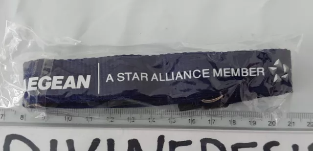 Aegean Airlines Airways Lanyard Star Alliance Brand NEW Sealed