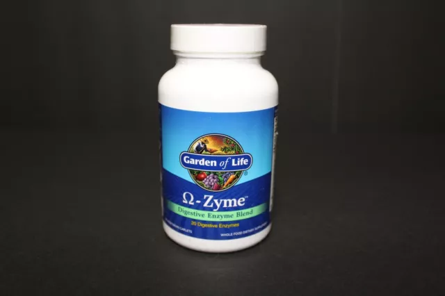 Garden Of Life Omega-Zyme Digestive Enzyme Blend 90 Vegetarian Caps Exp. 12/2023