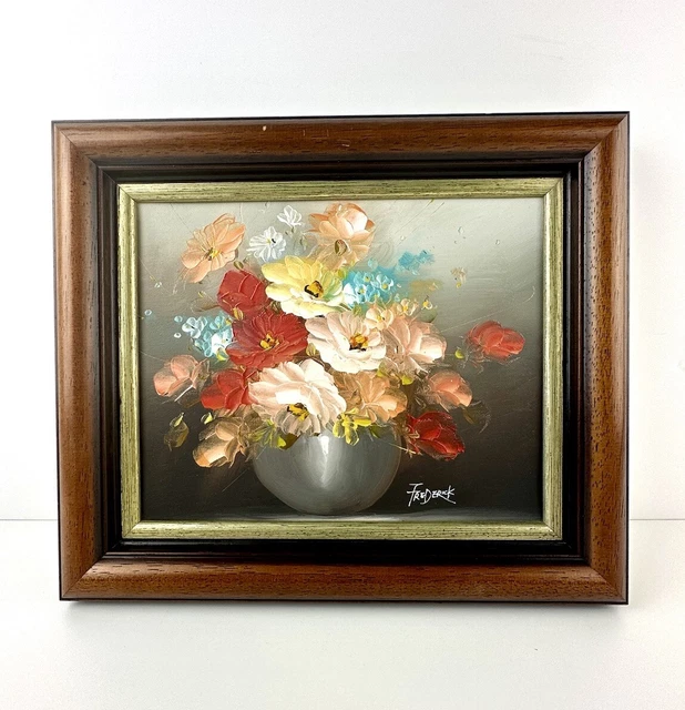 Tableau Paysage De Neige , Huile Sur Toile Signée De 1955