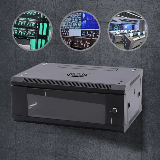 WALL MOUNT SERVER Rack 4U Enclosure With Glass Door 86