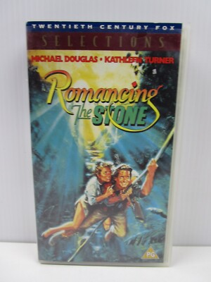 ROMANCING THE STONE, Michael Douglas, VHS Tape, Vintage Video, Movie