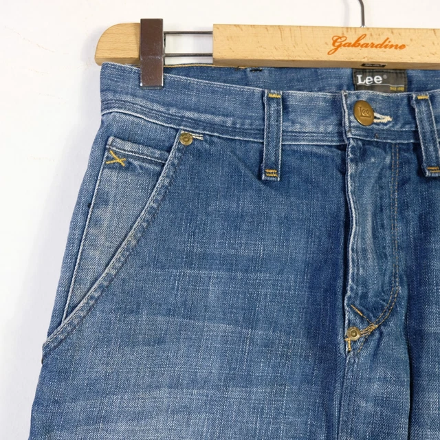 Gonna LEE Taglia W29 L34 Donna Cotone Blu Woman Skirt Jeans Denim Logo Casual 2
