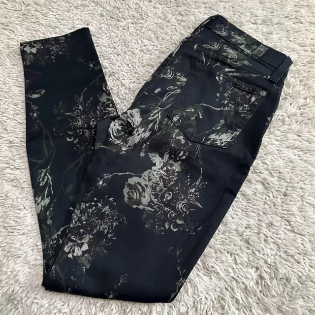 7 For All Mankind Jeans Size 25 Multi Colored Floral