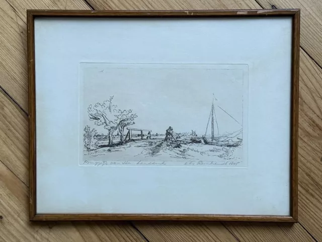 Rembrandt Etching Six’s Bridge