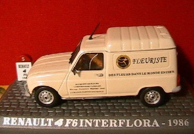 Renault 4 F6 Interflora 1986 Universal Hobbies 1/43 New R4 Tolee Fleuriste