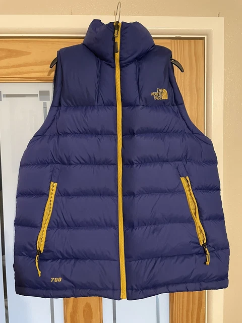 Gilet da uomo The North Face 700 blu e giallo taglia M media