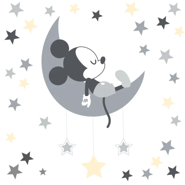 Disney Baby Mickey Mouse Gray/Yellow Celestial Wall Decals by Lambs & Ivy