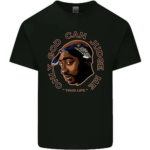 Dio Può Giudicare Me Rapper Hip Hop Uomo Cotone T-Shirt