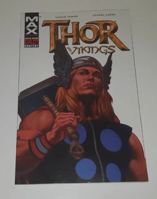 Thor Vikings Graphic Novel by Garth Ennis Marvel Max 2004 1st Edition RARE OOP