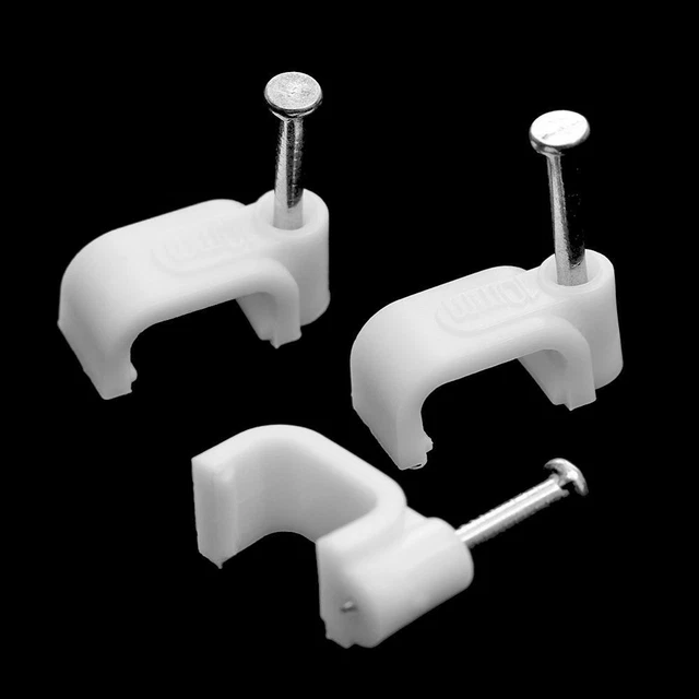 Management Hardware Fixing Steel Nails Cable Clip Organizer Clamp Fixer Holder