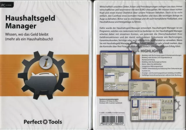 Perfect Tools: Haushaltsgeld Manager - Wissen, wo das Geld bleibt !! Neuware