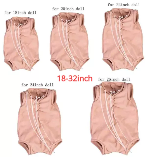 18-32inch Cloth Body for Reborn Doll Supply Kits Full Limbs Baby DIY Repair Part