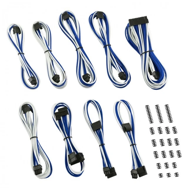 CableMod Classic ModMesh C-Series Kit cavi Corsair AXi HXi & RM - Bianco/Blu