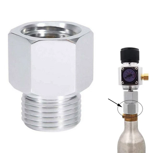 Adattatore CO2 CALDO filettatura convertitore accessori filettatura leggero regolatore