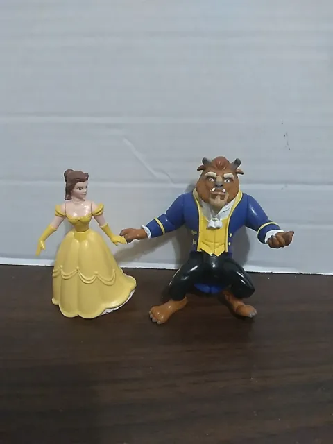 BEAUTY AND THE BEAST Burger King Figurines Belle and the Beast