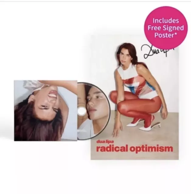 🆕Dua Lipa Radical Optimism Signed Poster HMV Exclusive Alternate Cover CD✅