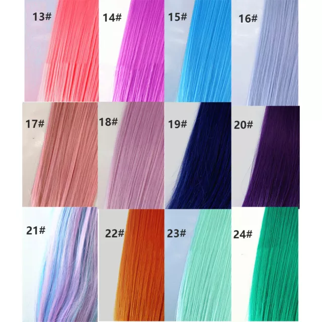 Dolls Wigs Varies Hair for 1/3 1/6 BJD Doll Replacement Accessories Colorful DIY 3