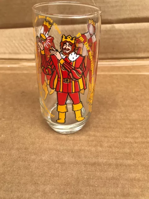 Vintage 1979 Burger King Collector Series Promo Glass MINTY THE BURGER KING
