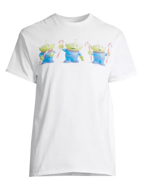 License Mens Disney Pixar Toy Story Aliens Christmas T-Shirt Size 2XL