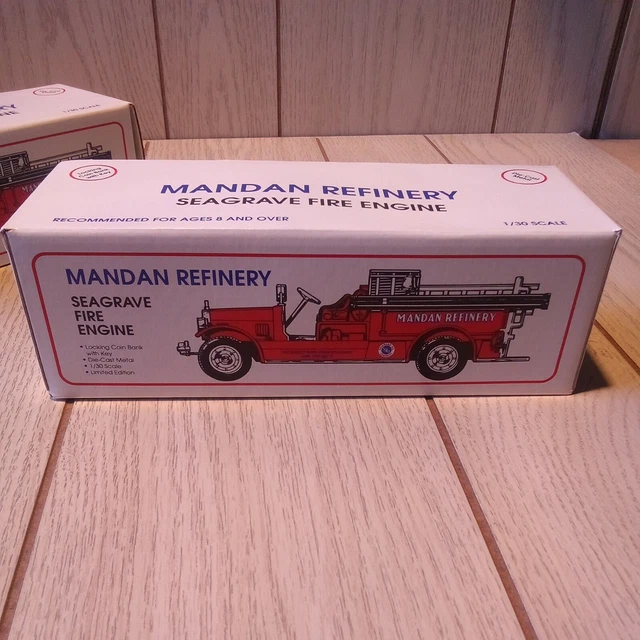 Mandan Refinery Sea gravel Fire Engine Coin Bank