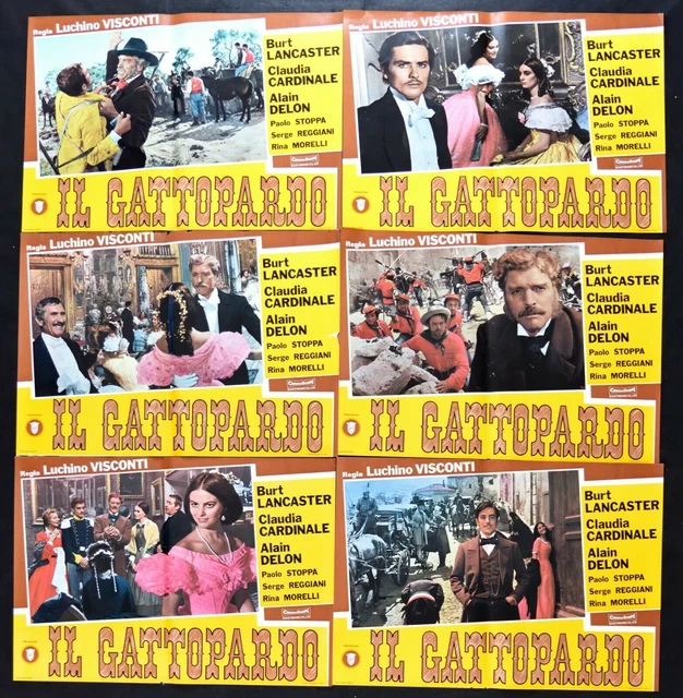Claudia Cardinale e Alain Delon Il gattopardo Dir Claudia Cardinale e Alain Delon Il gattopardo Dir
