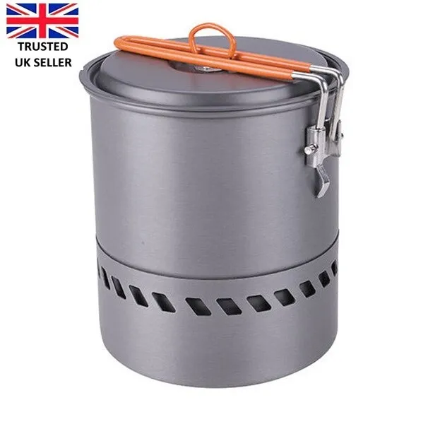 Fast Boil Pot and Gas Stove Set - Efficient - FASTBOIL KIT - Camping - STATION13