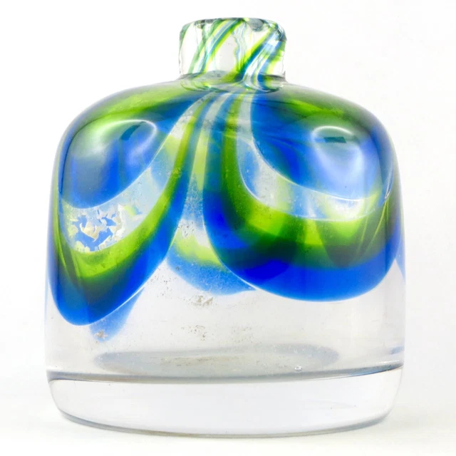 Vase Vintage Kosta Boda Raindrop Par Göran Wärff - Cristal Clair - Suède 1970