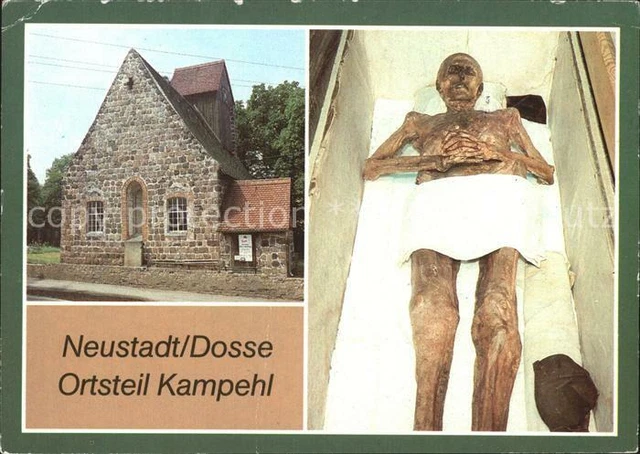 71946731 Neustadt_Dosse OT Kampehl 700jaehrige Wehrkirche Gruft mit Mumie des Ri