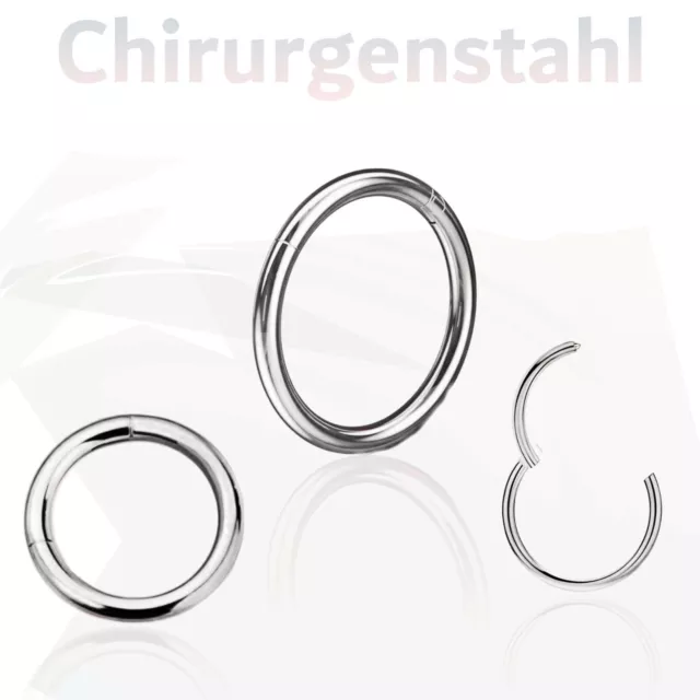 Ring Piercing Septum Nase Lippe Ohr Universal Tragus Helix  ++BLITZVERSAND++