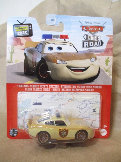MATTEL DISNEY CARS On the Road Lightning McQueen Deputy Hazzard 1:55 ...