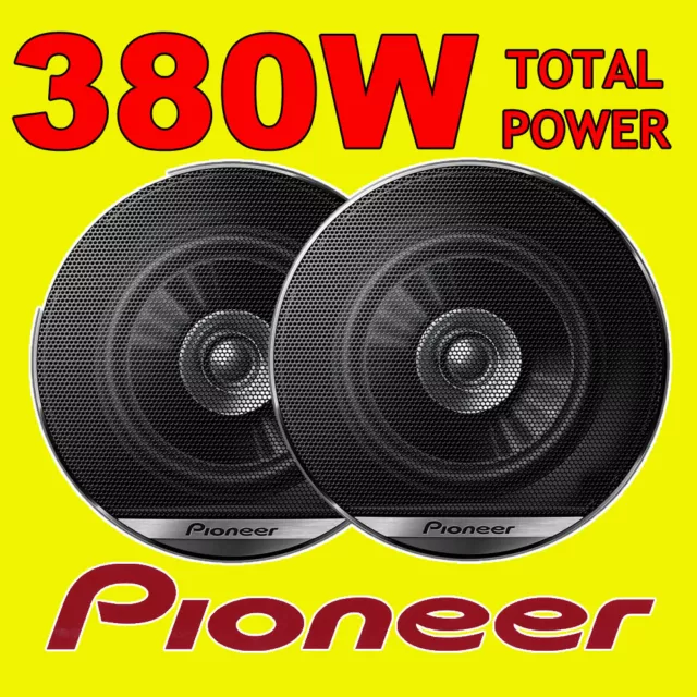 PIONEER 380W TOTAL 4 INCH 10cm DualCone CAR DOOR/SHELF COAXIAL SPEAKERS NEW PAIR