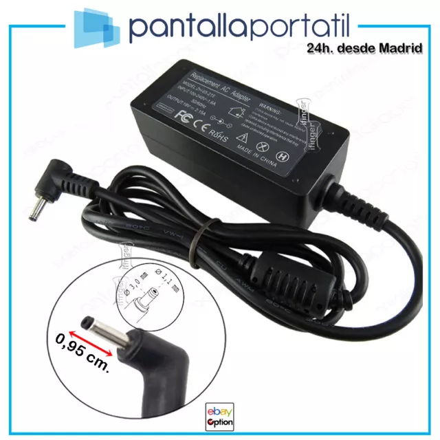 Cargador de portatil compatible para ACER ICONIA TAB W700P N19H1 19V 3.42A 3.0x1